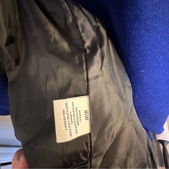 Forever Audrey- Asymmetrical Women's Size 16W, Lined- Wool Blend Coat - HP ⭐️ - Picture 6 of 7